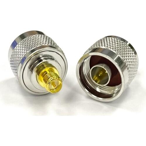 1pc N Male Plug switch RP-SMA Female Jack RF Coax Adapter convertor Straight Goldplated NEW wholesale