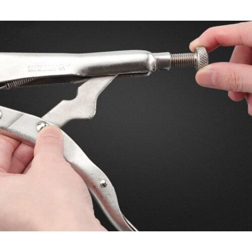 10 inch Heavy duty Locking Pliers wrench Adjustable Flat Head Grip Vise for Wood Locator welding clamp Clips repair hand tools