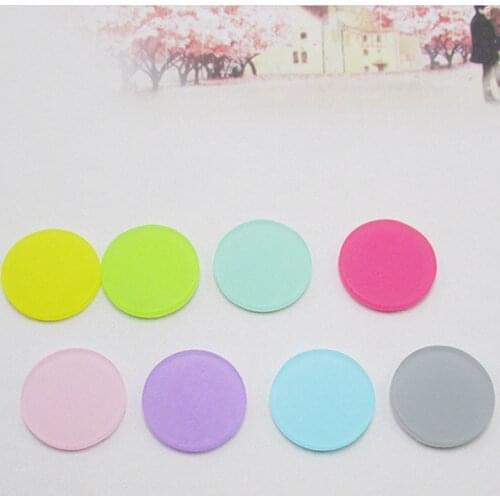 30pcs Sweet round Acrylic Flatback Cabochon DIY Scrapbooking Decorative Craft Making 20mm