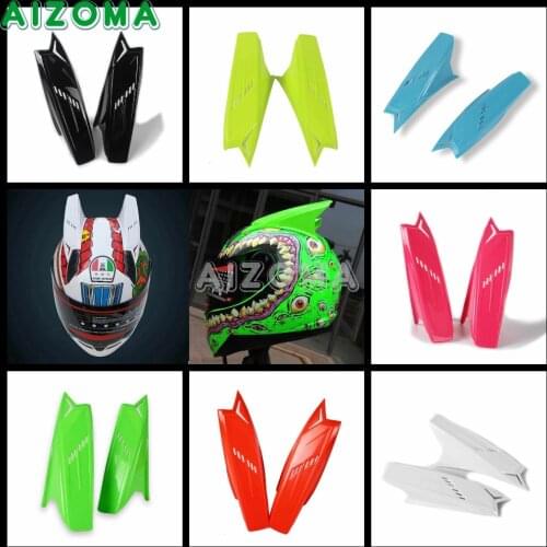 7 Colors Unisex Decoration Motorcycle Offroad Motocross Helmet Horns Pair Universal For AGV Mohawk YOHE ICOM HJC TANKED SHARK