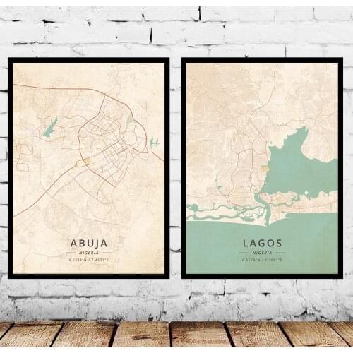 Abuja Lagos Nigeria Poster