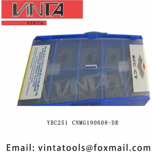 Free shipping high quality 10pcs/lotsYBD102 YBC251 YBC252 CNMG190608-DR cnc carbide turning inserts cutting blade tools