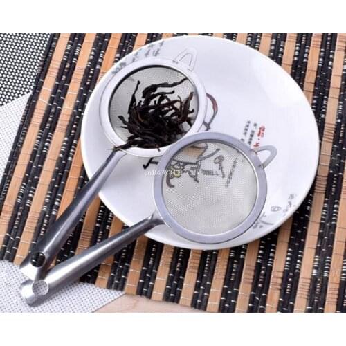 200pcs Fine Mesh Strainer Colander Flour Sieve Tea Strainer with Handle Juice Tea Ice Strainer Stainless Steel Kitchen Tools