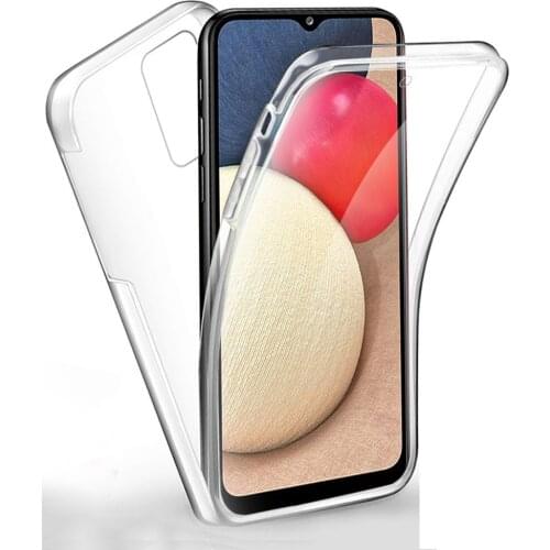 Double Crystal Cases For Samsung A42 5G A12 A02S A32 A52 A72 Case 360 Full Cover Galaxy A21S A31 A51 A71 A41 A01 Core A11 Fundas