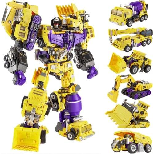 JinBao Oversize 6 IN 1 50cm Devastator toys boy cool anime Transformation G1 GT Hook KO Action Figure Robot kid Toys Fitting