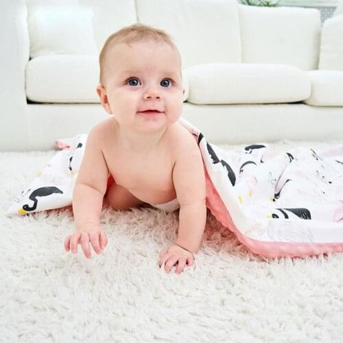 3D dot cartoon whale minky coral fleece soft thermal toddler child winter baby blanket kids back seat cover baby quilt 80*90cm