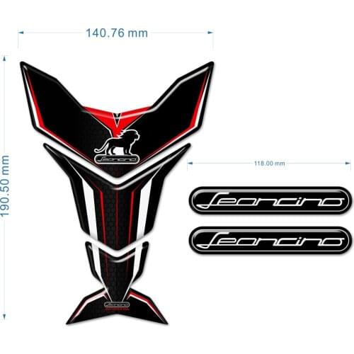 For Benelli Leoncino Motorcycle Stickers Protector Fairing 125 250 500 800 Protection Stickers Side Fuel Tank Pad Emblem Badge L