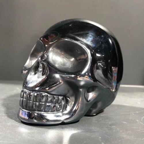 Natural Crystal, Ternary Magnetic Quartz,Hand-Carved Sculptures,Home And Office Decor/Halloween Gift