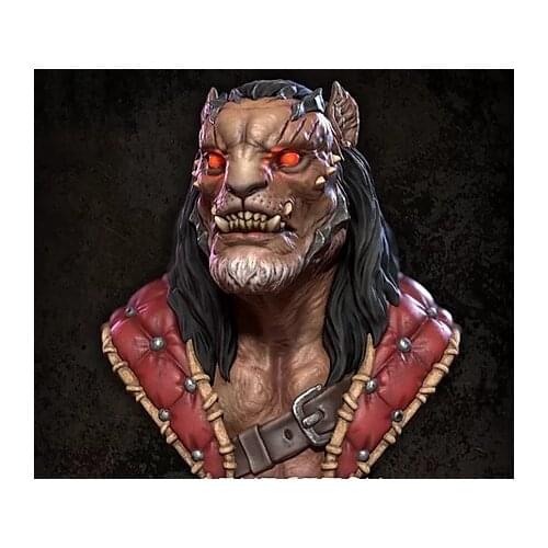 New Unassembled 1/10 ancient fantasy warrior bust Resin Figure Unpainted Model Kit