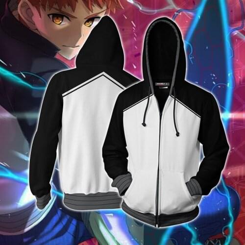 New Fate Stay Night Sweatshirt Coat Shirou Emiya Cosplay Costume Casual Jacket Women Men Cltothes casual Hoodie