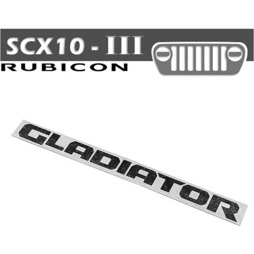 AXIAL SCX10 III Third Generation JEEP-Wrangler Gladiator Tailgate Waterproof Sticker