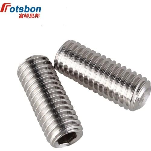 M6 Hex Socket Grub Screw With Cup Point Hexagon Head Set Screws Stainless Steel Vis Inoxydable Parafuso Inox Viti DIN916 ISO4029