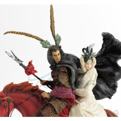 Loose BHero figurine Lu Bu and Diao Chan birthday gift craft ornaments