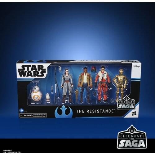 SW Wars Vintage Rey Finn Poe C-3PO BB-8 5-pack 3.75 Loose Action Figure