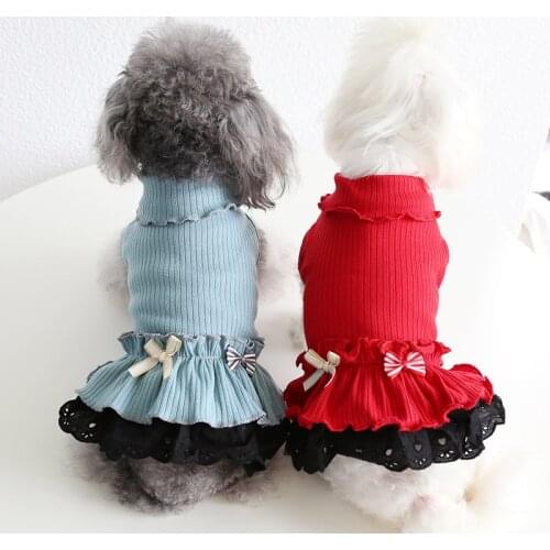 XS Dog Clothes Winter Cat Pet Dog Dress Princess Skirt Puppy Apparel Yorkies Pomeranian Shih Tzu Maltese Bichon Poodle Clothing