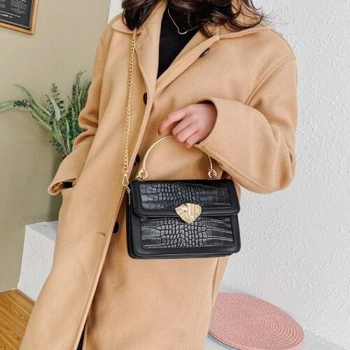 Small Chain PU Leather Crossbody Bags for Women 2021 Simple Totes Shoulder Bag Lady Luxury Black Handbags and Purses New