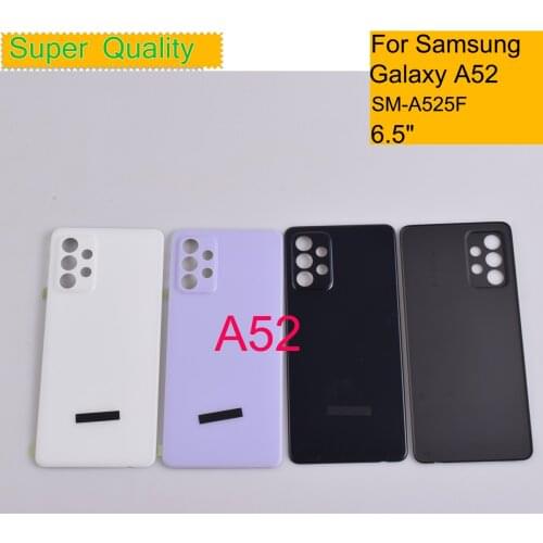 10Pcs/Lot For Samsung Galaxy A52 A525 A525F SM-A525F/DS Housing Back Cover Case Rear Battery Door Chassis Housing Replacement