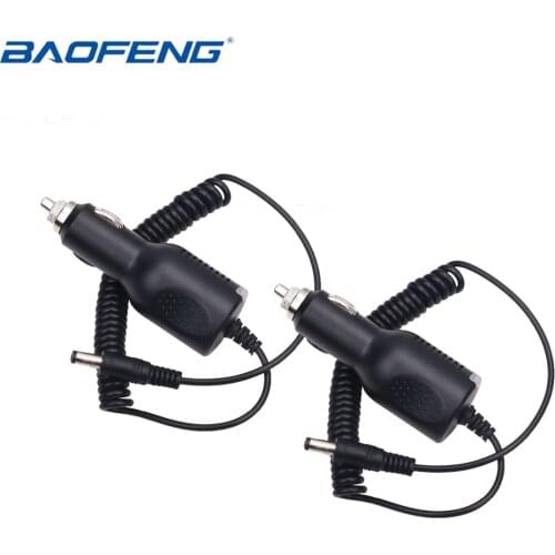 2PCS Battery Cable Line Baofeng UV-5R Car Charge For UV-82 UV-5RE UV-9R UV-XR UV-S9 GT-3 Plus Charger Walkie Talkie Accessories
