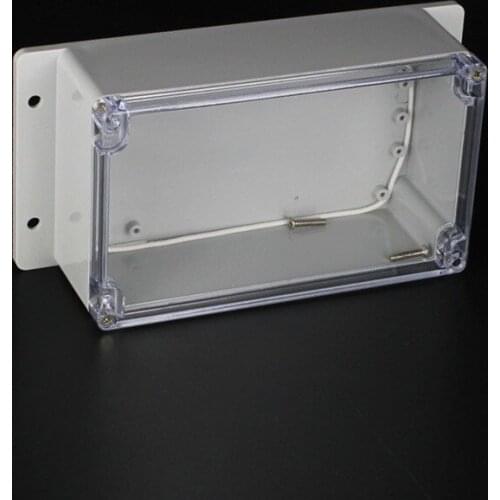 200*120*75mm clear top pc transparent wall mounting plastc waterproof junction cable box enclosure