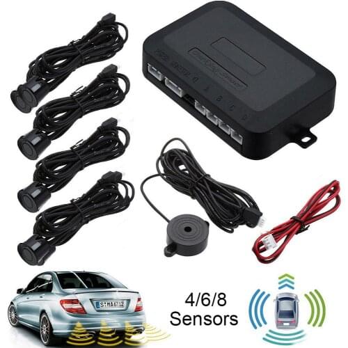 Car Vehicle Reverse Radars Alert Alarm System with 4/6/8 Parking Sensor DC 12V±2V Car Electronics Accessories