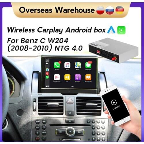 Wireless Carplay Module Decorder Box for Mercedes Benz C-Class W204 S204 2008-2010 2011-2014 W204 Plug And Play Android Auto