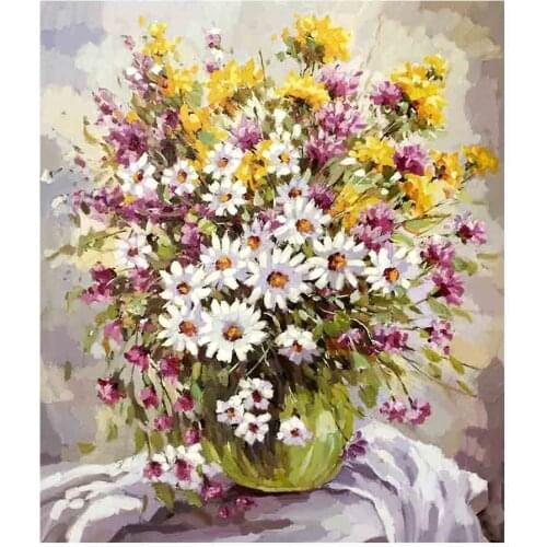 Water Bottle Flower Vase Diamond Painting Oil Floral Round Full Drill Nouveaute DIY Mosaic Embroidery 5D Cross Stitch Home Decor