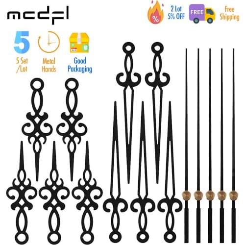 MCDFL Black Clock Hands Repair Wall Clocks Silent Mechanism Decorative Machine Spindle Kit Quartz Movement DIY Clockwork Radio
