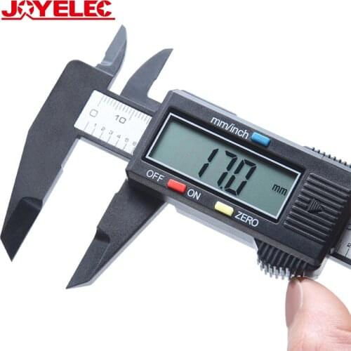 Digital Vernier Calipers measure 150mm 6inch LCD Electronic Carbon Fiber Gauge height measuring instruments micrometer Tool