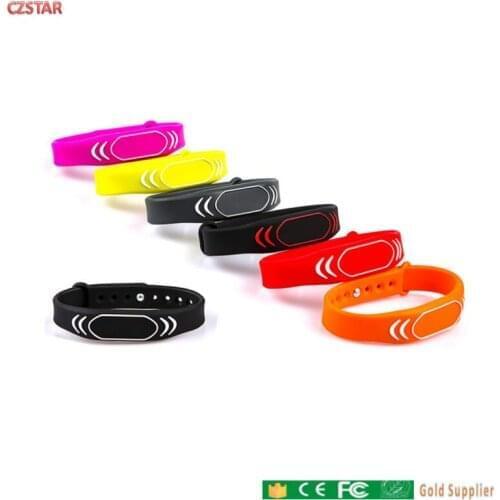125KHZ EM4100 Tk4100 waterproof silicon reusable RFID Wristband Bracelet Tags Proximity Chip Access Control tag