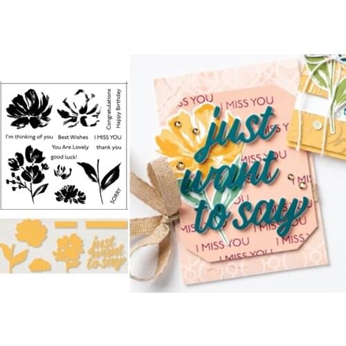 Flower Metal Cutting Dies And Stamps Stencils for DIY Scrapbook Cross Cutting Die Album Embossing Decorations