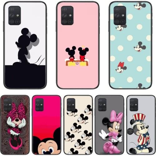 Disney mobile phone case protective cover Phone Case Hull For Samsung Galaxy A 50 51 20 71 70 40 30 10 E 4G 5G S Black Shell A