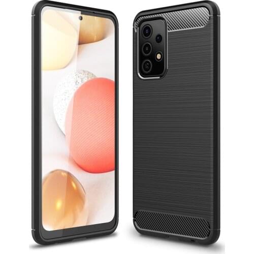 Soft Carbon Fiber Case For Samsung Galaxy A52 5G Case A72 A51 Cover Protective Phone Bumper For Samsung Galaxy A52 5G Funda