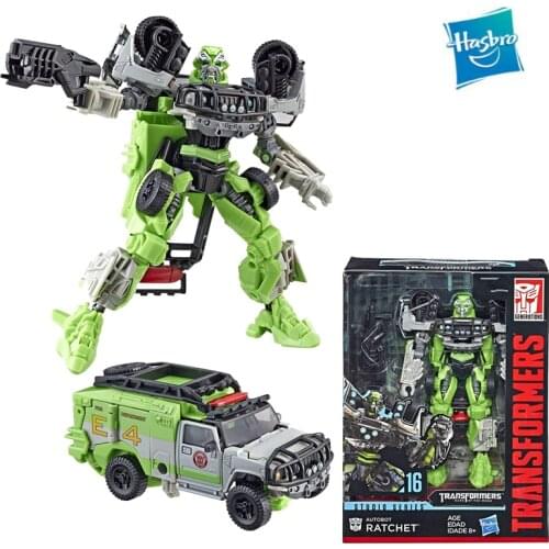 Anime Original Hasbro Transformers Studio Series16 Deluxe Class Movie Ratchet Anime Action Figures Model Toy Transformers Figure