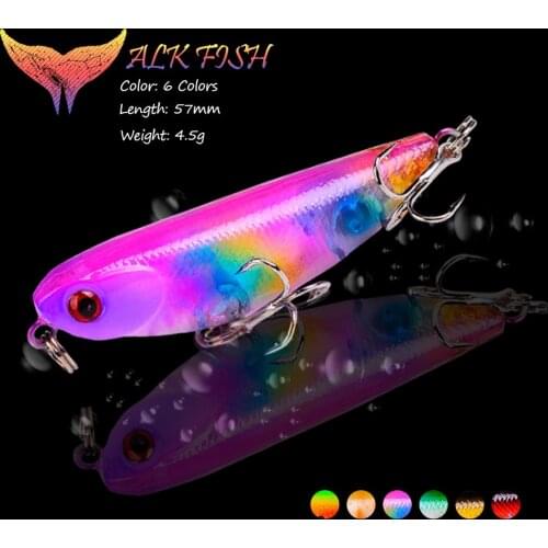 WALK FISH 47mm/4.5g Fishing Hard Lure Pencil Floating Water Wobblers Hard Bait Saltwater Artificial Bait Bass Fishing Tackle