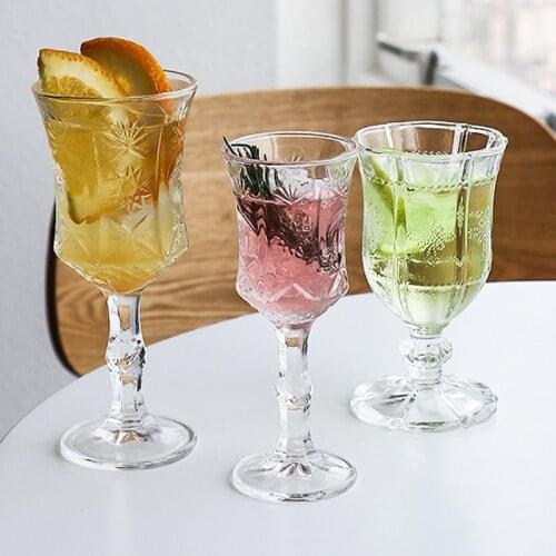 100ml Classical Goblet Ins Whiskey Red Wine Brandy Wine Cup Carved Art Family Barware Multi-Purpose Wine Glass