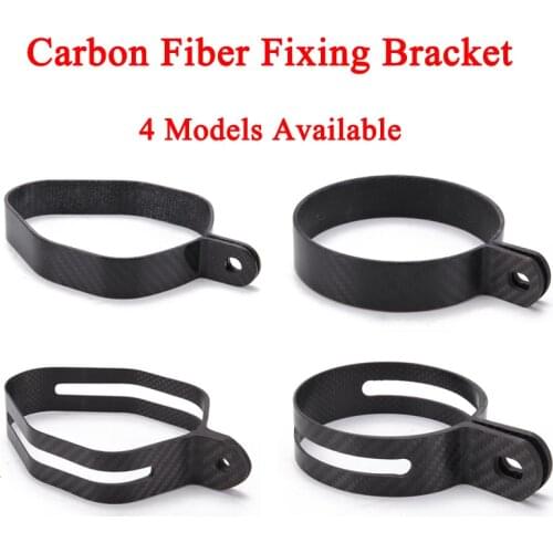 98x140mm 89mm Inter Carbon Fiber Holder Clamp Fixed Ring Support Bracket for Motorcycle Exhaust Pipe Muffler Escape