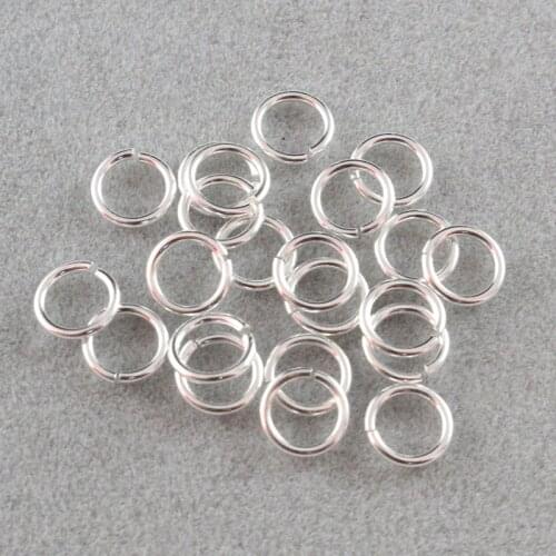 Round 3mm,4mm,5mm,6mm 925 Sterling silver Jump Rings Opened Jump rings Diy Jewelry Finding