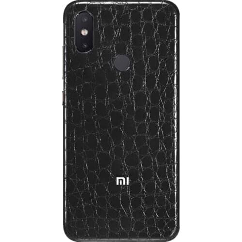 YCSTICKER Leather Skin Pattern Sticker For Xiaomi8 8se 8Youth Back Film Thin Protective Cover Paste Rear Decorative Sticker
