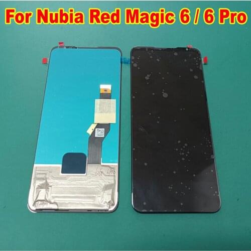 Original Amoled LCD Screen Display Touch Panel Digitizer Assembly For ZTE nubia Red Magic 6 NX669J / RedMagic 6 Pro NX669J-P