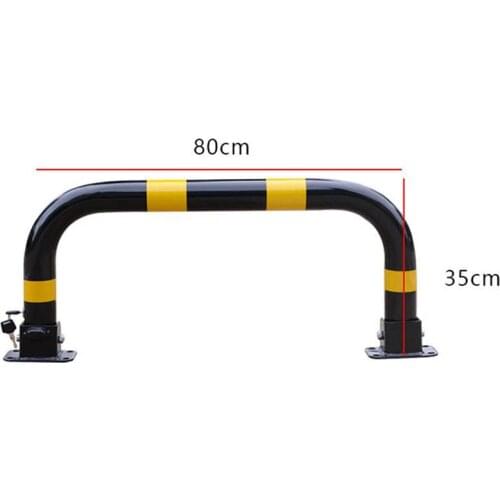 Half ring shape of the block machine parking barrier lock