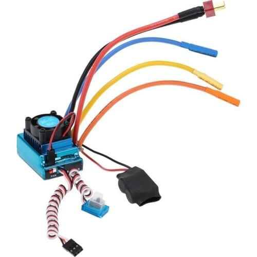 Waterproof 45A 60A 80A 120A Brushless ESC Electric Speed Controller Dust-proof for 1/8 1/10 1/12 RC Car Crawler RC Boat Part