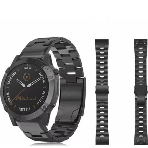 22mm Titanium alloy strap for Garmin Forerunner 745/Fenix 5 6 Quick fit connector replacement strap for 26mm Fenix 5X 6X/Fenix 3