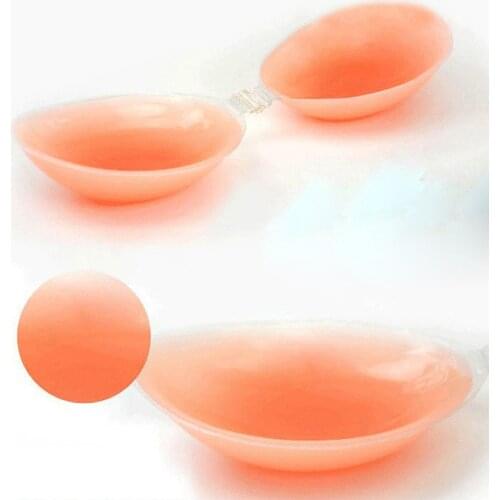Silicone Bra Invisible Push Up Sexy Stealth Adhesive Strapless Backless Breast Enhancer for Women Lady NIN668