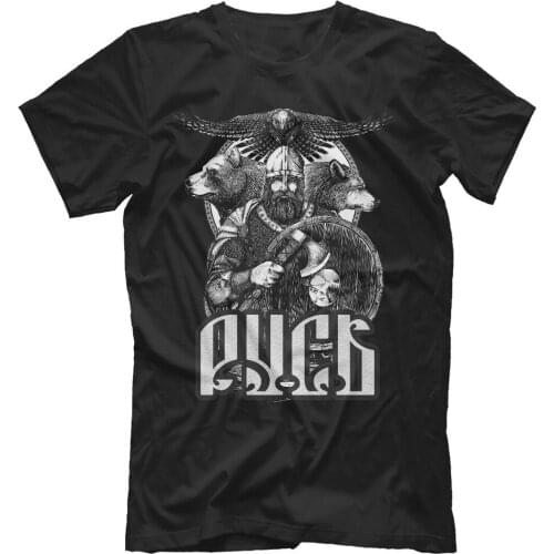 Unique Russia Bear Eagle Russian Slavs Warriors T-Shirt. Summer Cotton Short Sleeve O-Neck Mens T Shirt New S-3XL