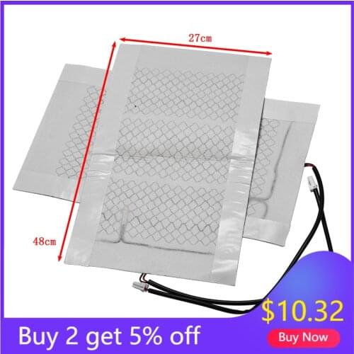 2Pcs/Set 12V Universal Car Seat Heating Pad Car Heated Seat Covers Pad Carbon Fiber Heated Auto Winter Warmer Heater Mat
