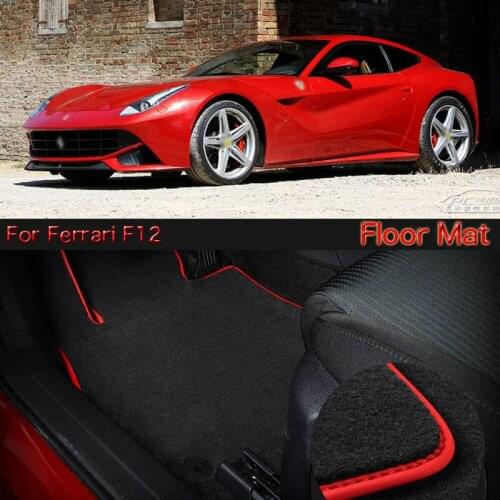 High Quality Soft Nylon Custom Made Non Slip Heavy Duty Floor Carpet Mat Rugs For Ferrari F12