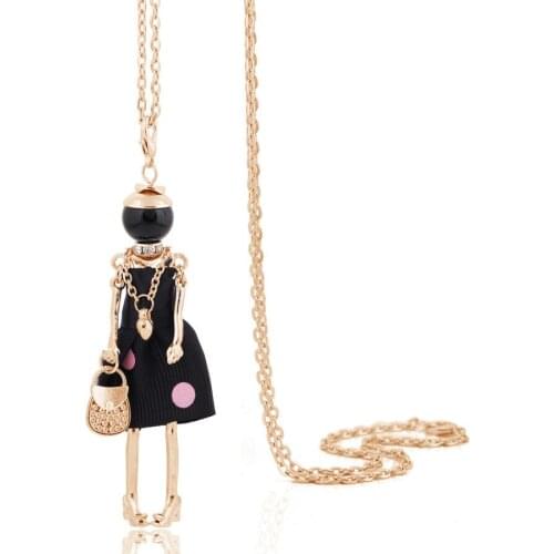 Women Charm Necklace 2020 New Arrival Pendant Fashion Girl Jewelry Lady Doll Lovely Gift Wholesale