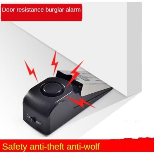 1Pc Alarm implement Door stopper Wireless Portable Family Hotel Travel Block a door Burglar Security System Door Hardware tool