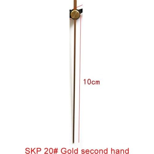 100pcs S Shaft 20#Gold Second Hand (just hands) Metal Aluminum DIY Hands Quartz Clock Accessory High quality DIY Clock kits