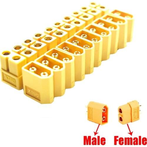 Wholesale 10PCS XT60 XT-60 XT30 T Plug Male Female Bullet Connectors Plugs For RC Lipo Battery Quadcopter Multicopter